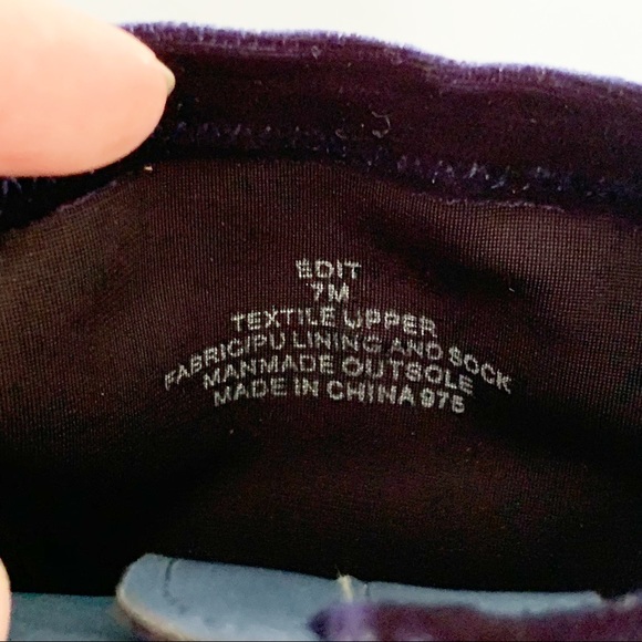 Steve Madden Edit Blue Velvet Ankle Zip Up Boots - Picture 8 of 8